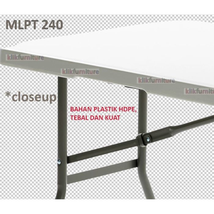 Meja Lipat / Meja Makan / Meja Foodcourt Plastik HDPE MLA 240