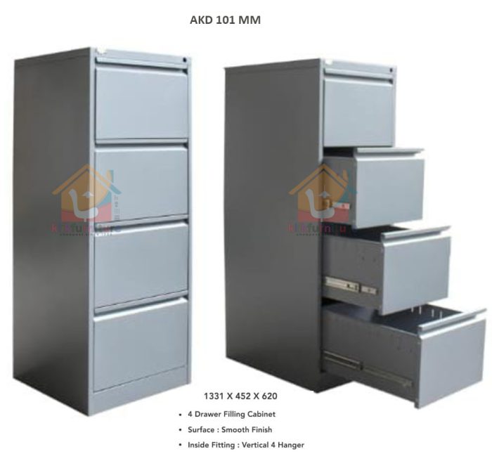 Filing cabinet Besi 4 laci 4 susun