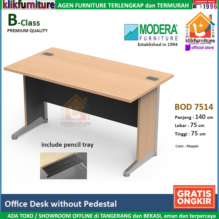 BOD 7514 MODERA Office Desk Meja Tulis Meja Kerja Kantor