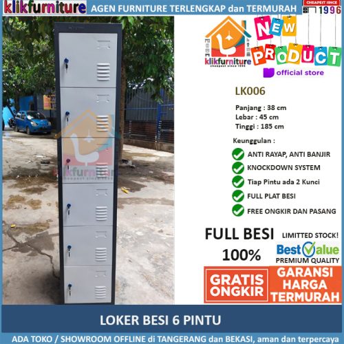 Loker Besi 6 Pintu