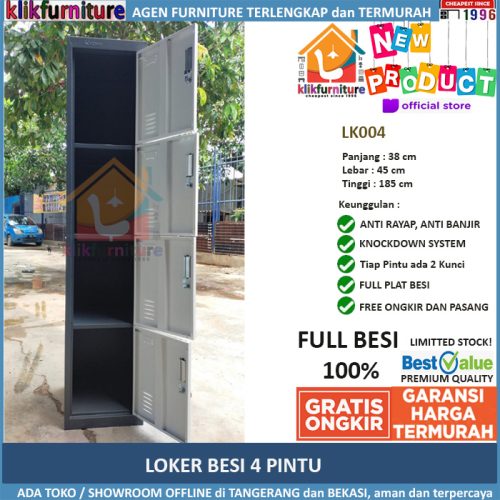 Loker Besi 4 Pintu