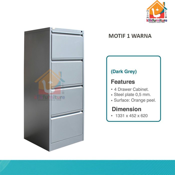 Filing cabinet Besi 4 laci 4 susun