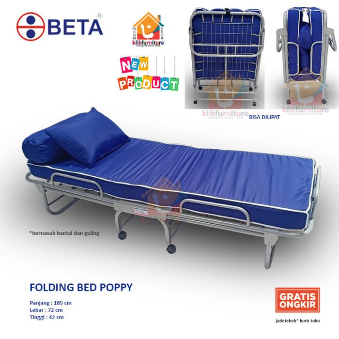 Ranjang Lipat Folding Bed Ranjang Pasien Rumah Sakit Kos Apartemen POPPY