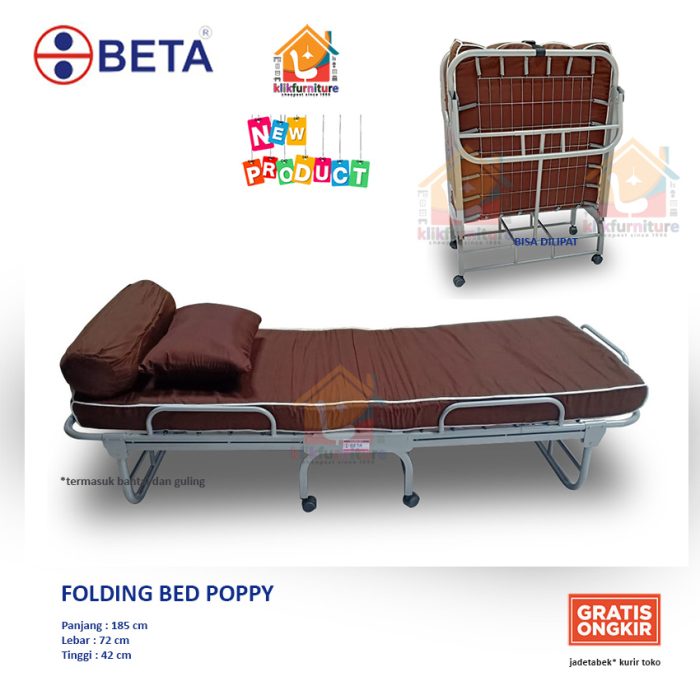 ranjang besi lipat folding bed besi