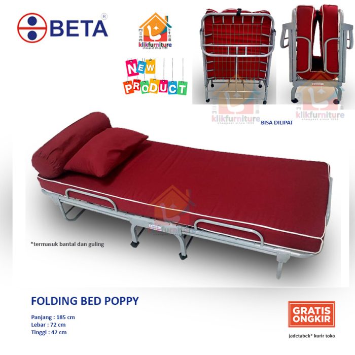 ranjang besi lipat folding bed besi