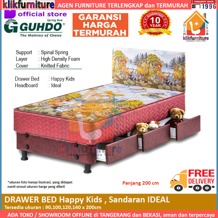 Drawer Bed Laci Happy Kids Ideal Guhdo Springbed