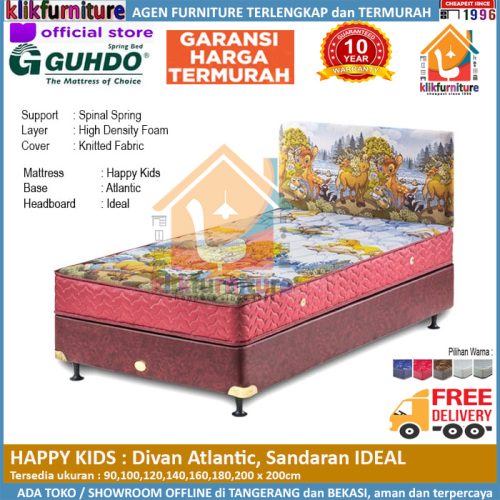 Happy Kids Divan Atlantic Headboard IDEAL Guhdo Springbed