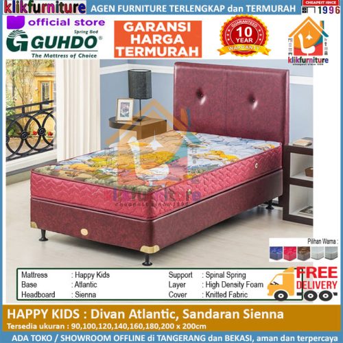 Happy Kids Divan Atlantic Headboard Sienna Guhdo Springbed