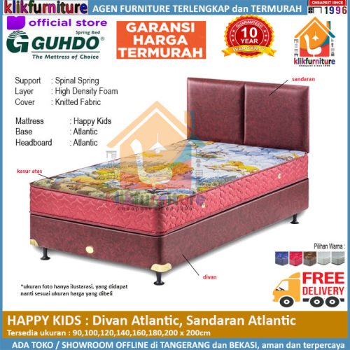 Happy Kids Divan Atlantic Headboard Atlantic Guhdo Springbed