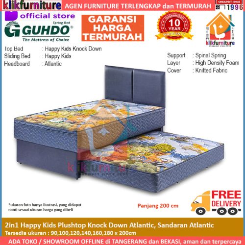 2in1 Happy Kids Plushtop Knock Down Atlantic Guhdo Springbed