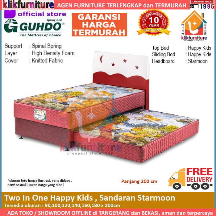 Two In One Happy Kids Star Moon Guhdo Springbed