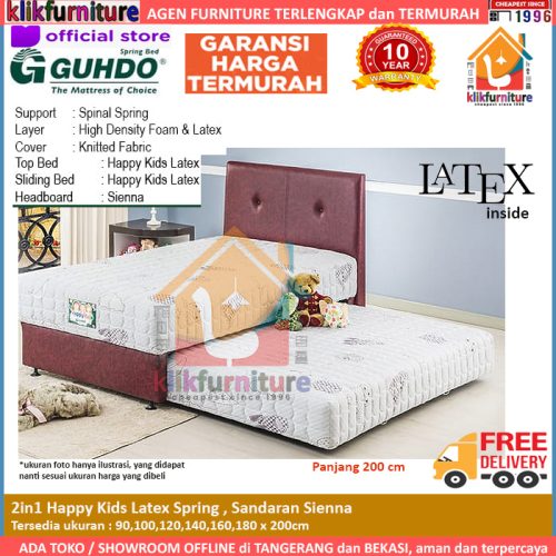 2 in 1 Happy Kids Latex Spring Sienna Guhdo Springbed