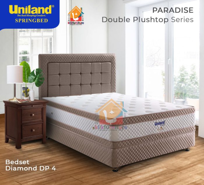 Paradise Double Plushtop Diamond DP4 Uniland Springbed
