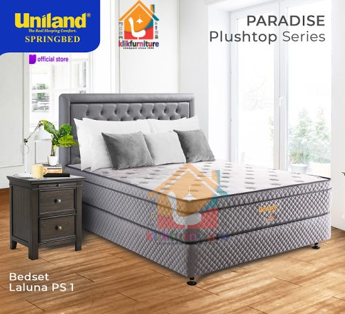 Bed Set Paradise Plushtop LALUNA PS1 Uniland Springbed