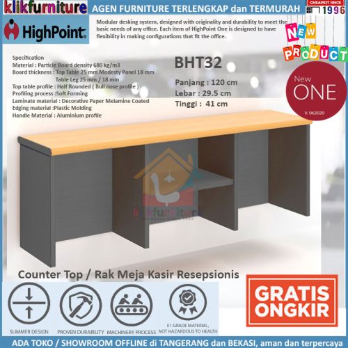 Counter Top / Rak Meja Kasir Resepsionis BHT32 Highpoint