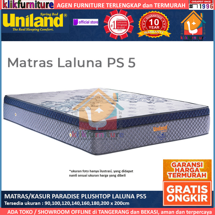 Kasur / Matras Paradise Plushtop LALUNA PS5 Uniland Springbed