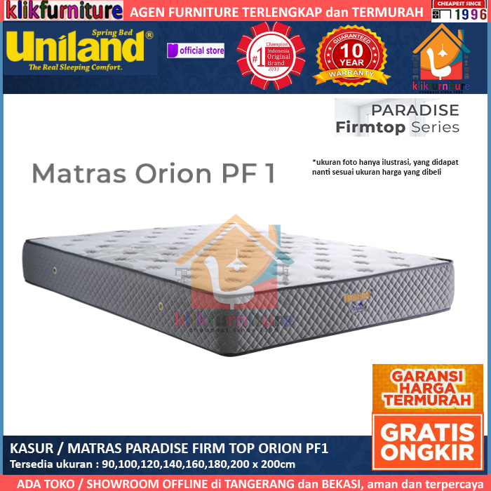 Kasur / Matras Paradise Firm Top ORION PF1 Uniland Springbed