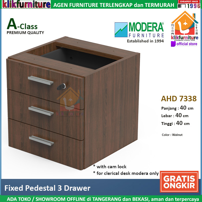 MODERA AHD 7305 Fixed Pedestal Laci 3 Drawer