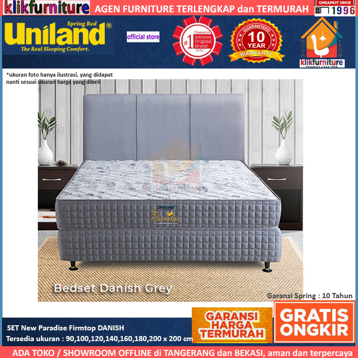 Bed Set New Paradise Firm Top Danish Uniland Springbed