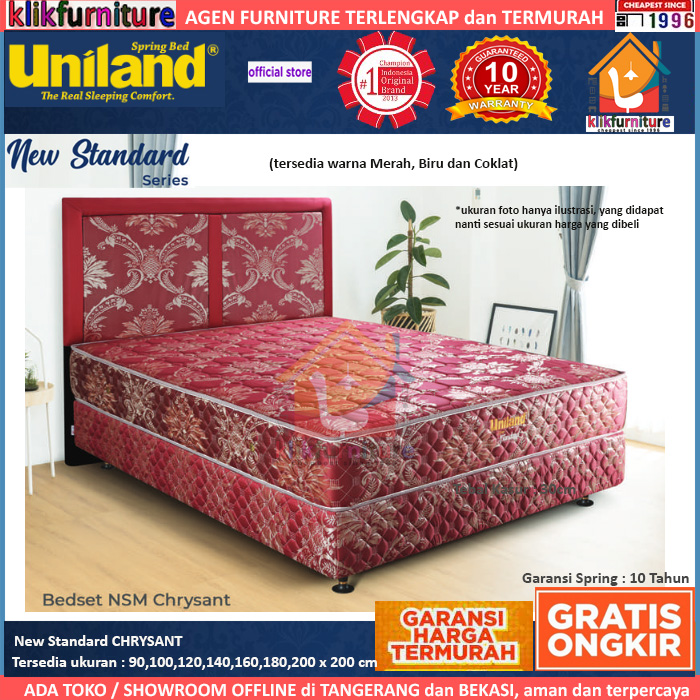 Bed Set New Standard CHRYSANT Uniland Springbed
