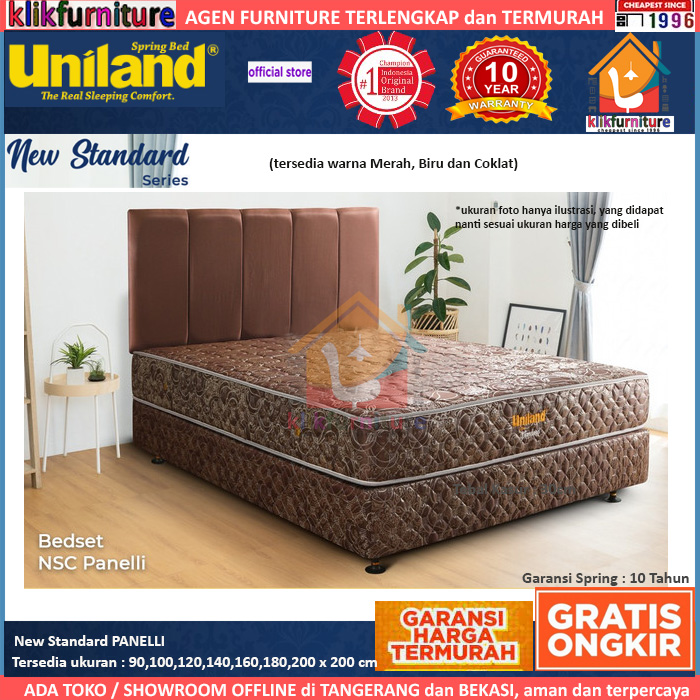 Bed Set New Standard PANELLI Uniland Springbed