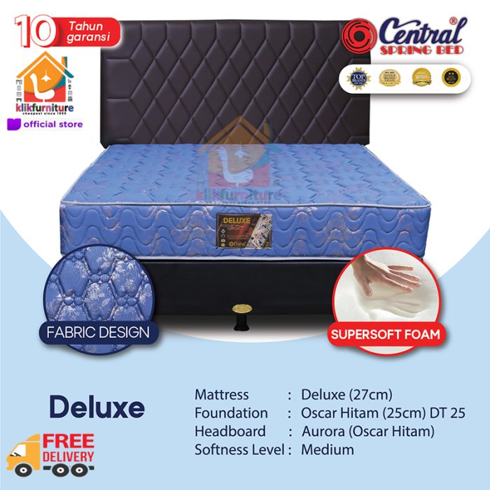 (1 Set) Springbed Central DELUXE Sandaran Aurora