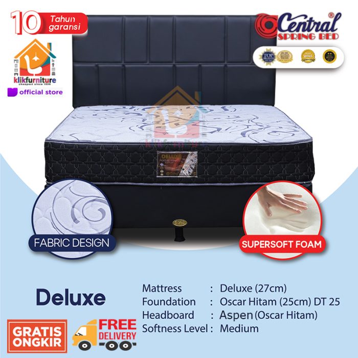 (1 Set) Springbed Central DELUXE Sandaran Aspen