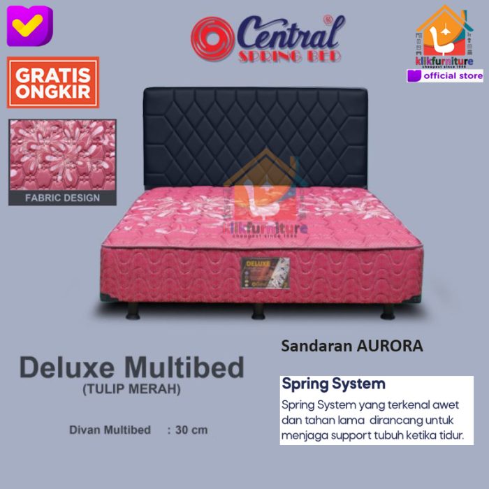 (1 Set) Multibed Deluxe Sandaran AURORA Central Springbed