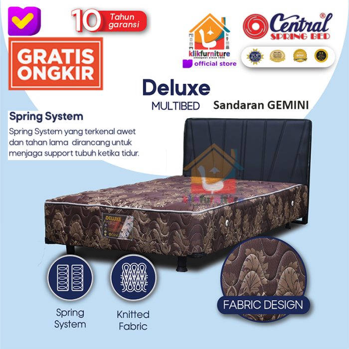 (1 Set) Multibed Deluxe Sandaran GEMINI Central Springbed