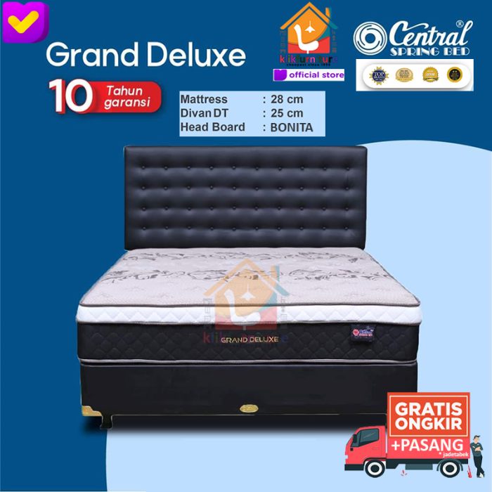 (1 Set) GRAND DELUXE Plushtop Sandaran Bonita Central Springbed