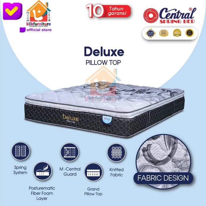 (kasur/matras ) Springbed Central DELUXE Pillow Top 32 cm