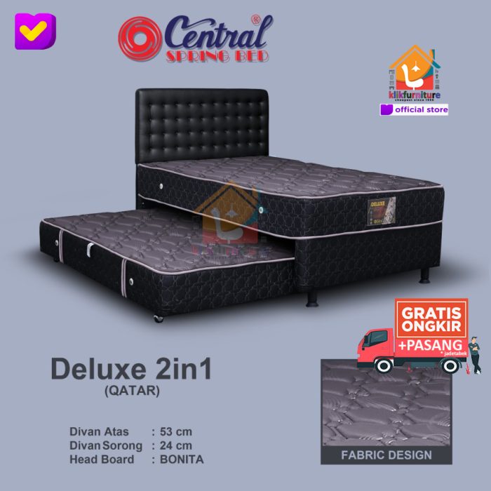 (1 Set) 2in1 Two in One DELUXE Bonita Central Springbed