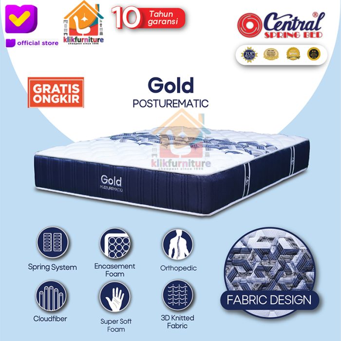 (kasur saja) Gold Posturematic 30 cm Central Springbed