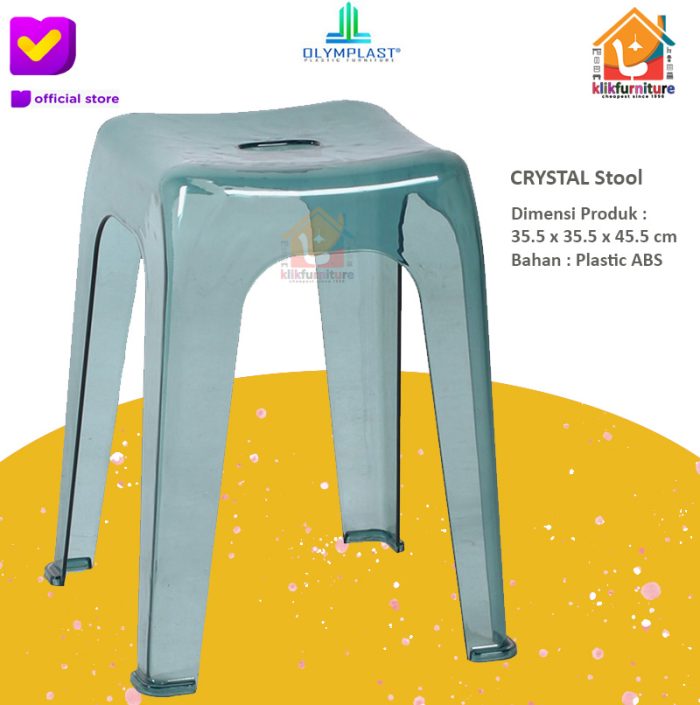 Kursi Bangku Chair Baso Dingklik Square Stool CRYSTAL OLYMPLAST