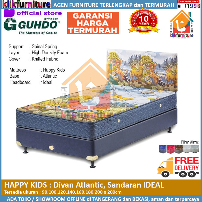 Springbed Guhdo HAPPY KIDS Base Atlantic Sandaran Ideal