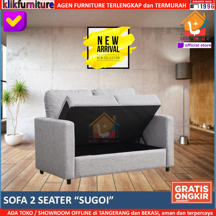 PREMIUM Sofa 2 Seater / 2 Dudukan Minimalis Modern SUGOI